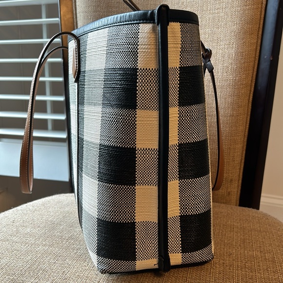 Tory Burch Gingham Tote - Picture 5 of 14
